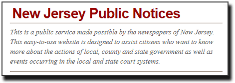 NJ Public Notices